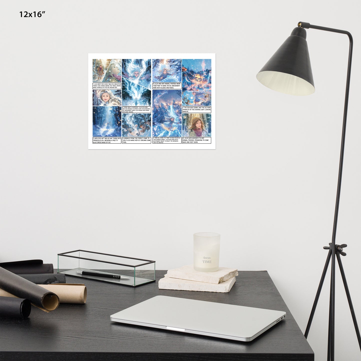 Elsa Frozen - Enhanced Matte Paper Poster