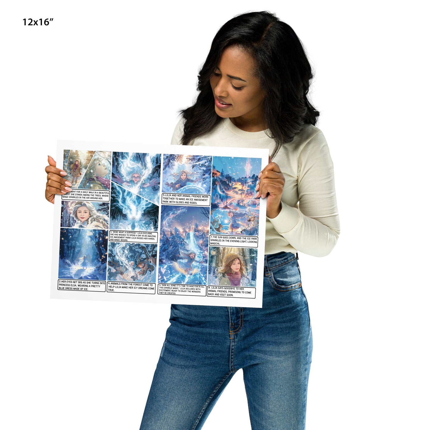 Elsa Frozen - Enhanced Matte Paper Poster