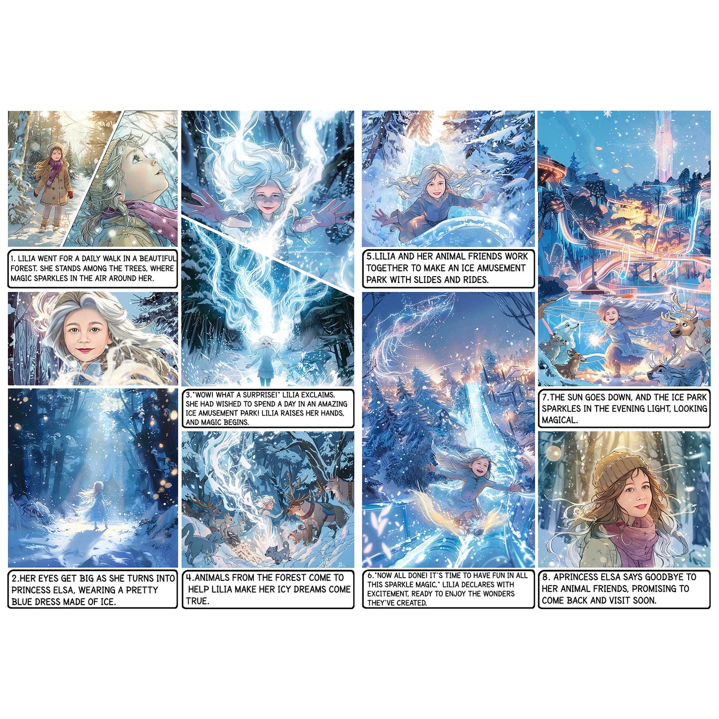 Elsa Frozen - Enhanced Matte Paper Poster