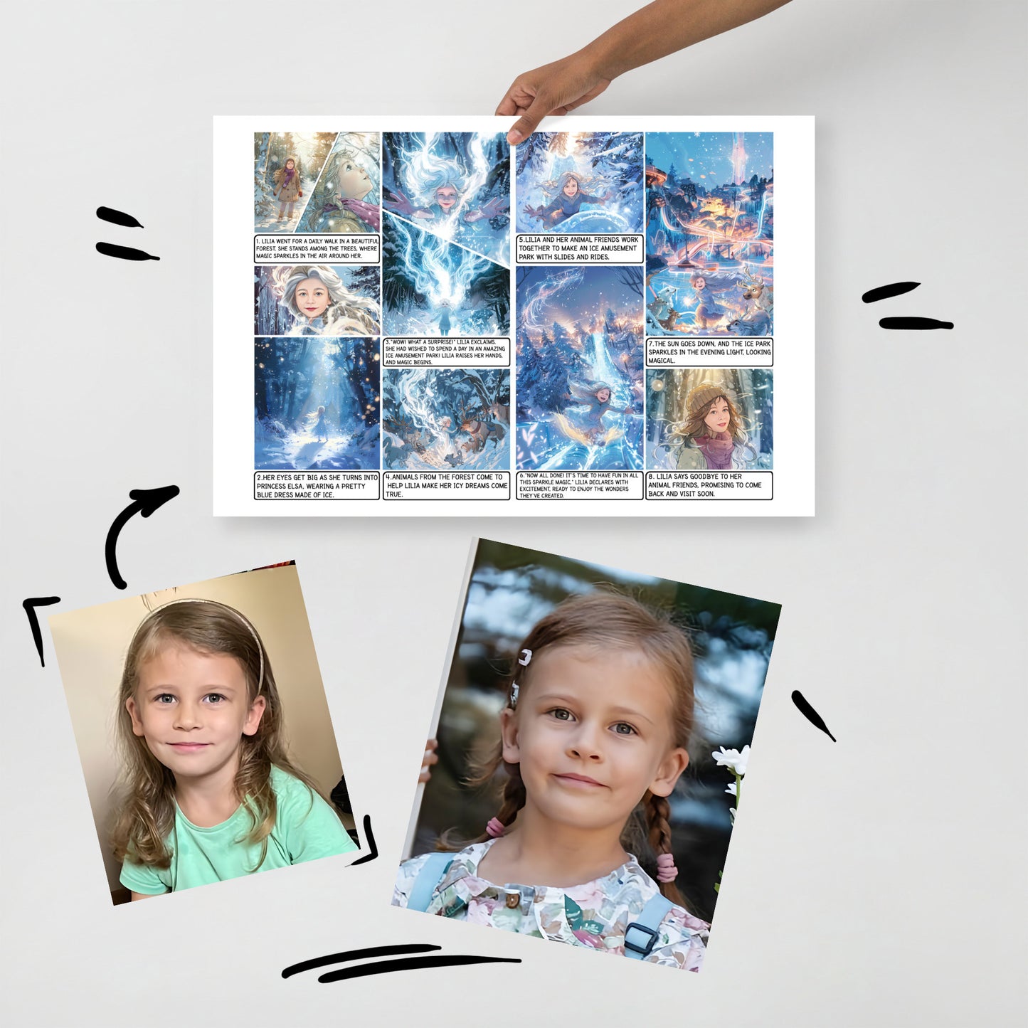 Elsa Frozen - Enhanced Matte Paper Poster
