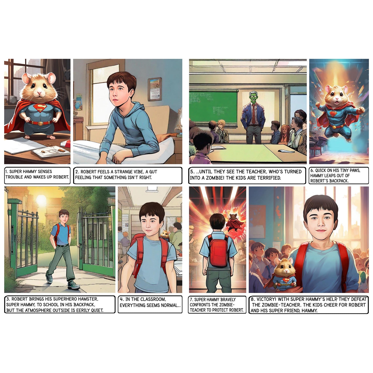 Custom Comic Story - Enhanced Matte Paper Poster