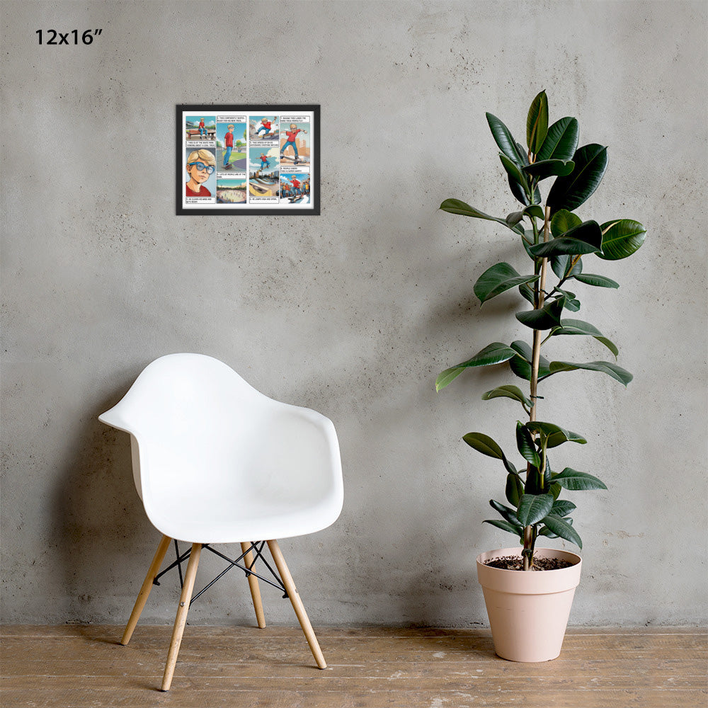 The Skatepark - Enhanced Matte Paper Framed Poster