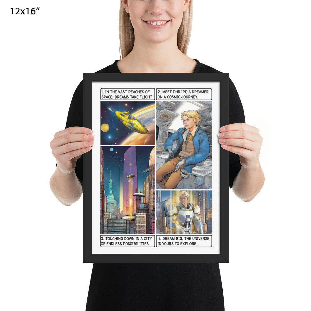 The space explorer  - Enhanced Matte Paper Framed Poster