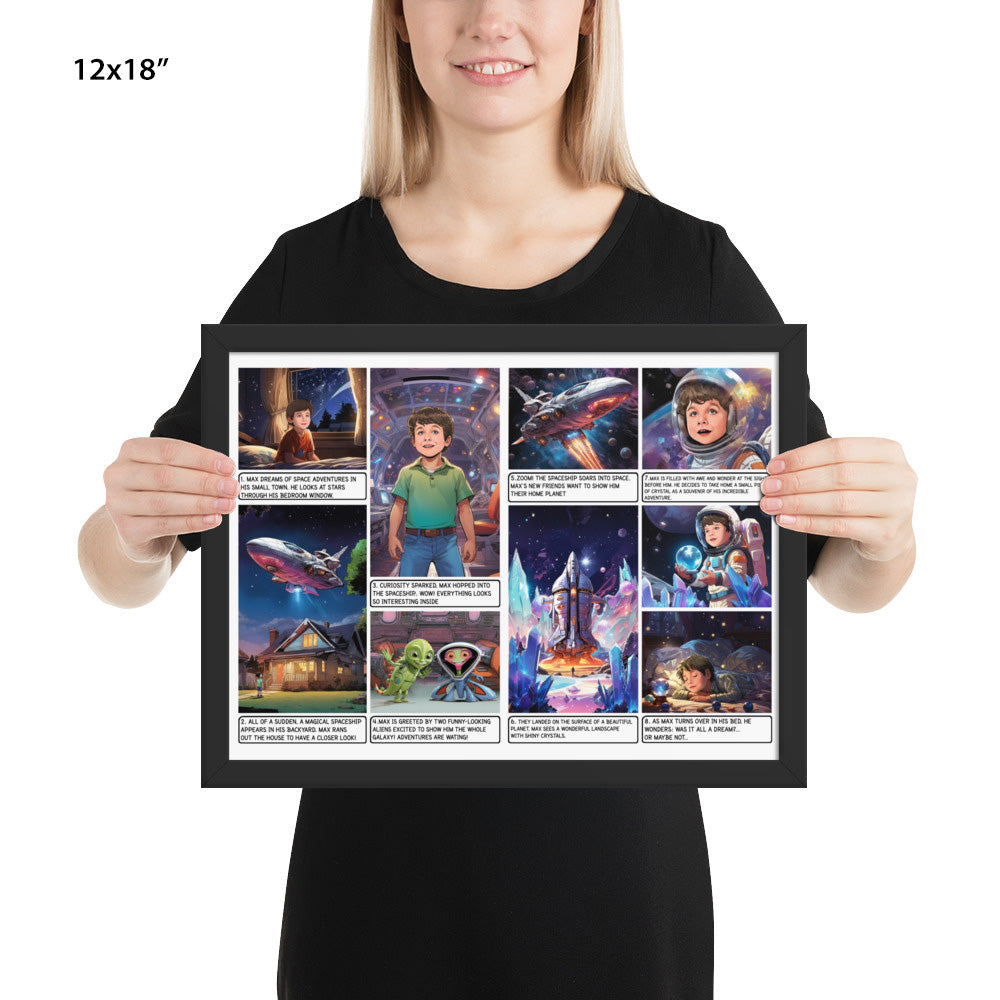 The Galactic Adventure - Enhanced Matte Paper Framed Poster