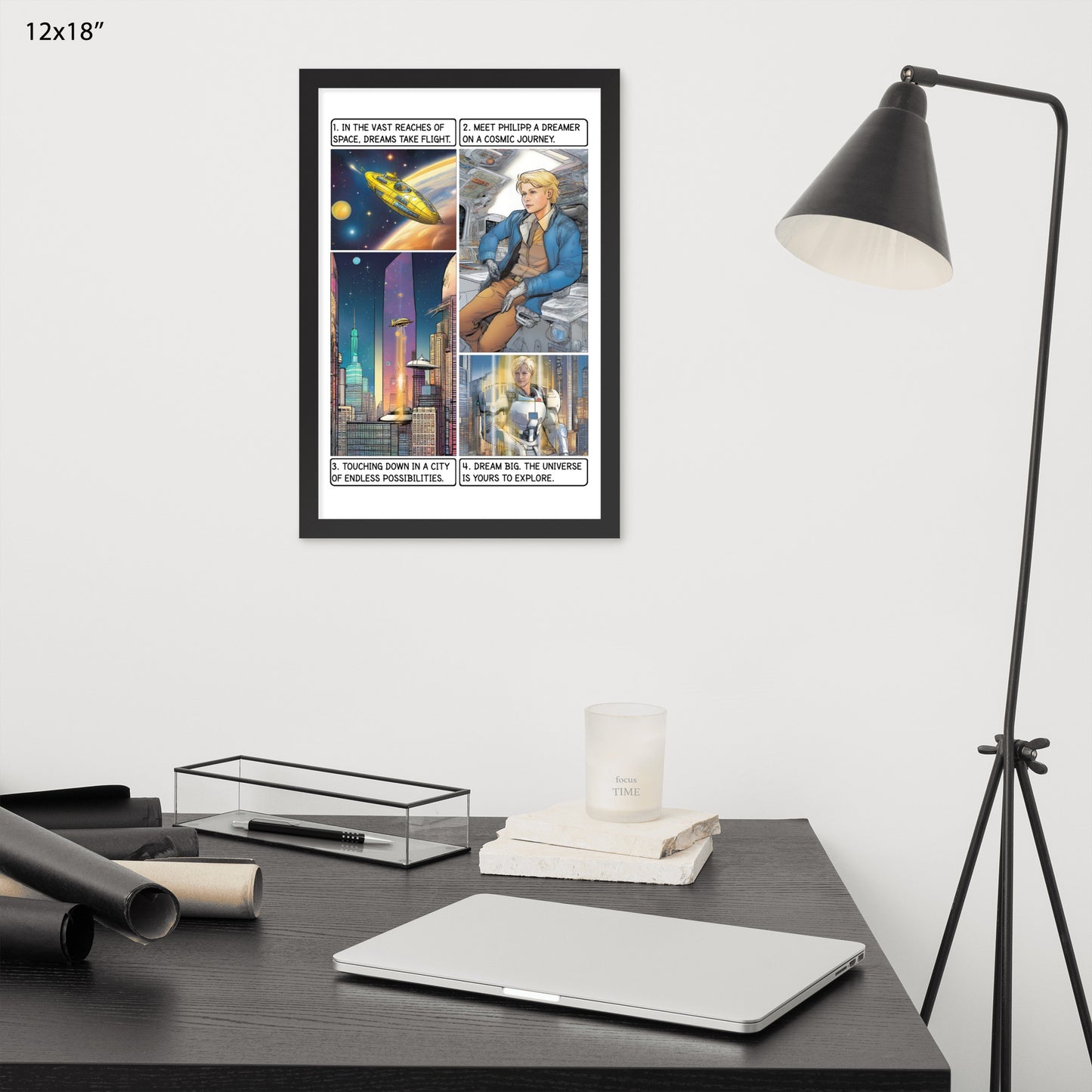 The space explorer  - Enhanced Matte Paper Framed Poster