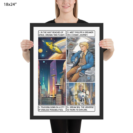 The space explorer  - Enhanced Matte Paper Framed Poster