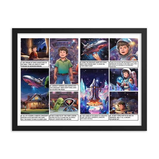 The Galactic Adventure - Enhanced Matte Paper Framed Poster