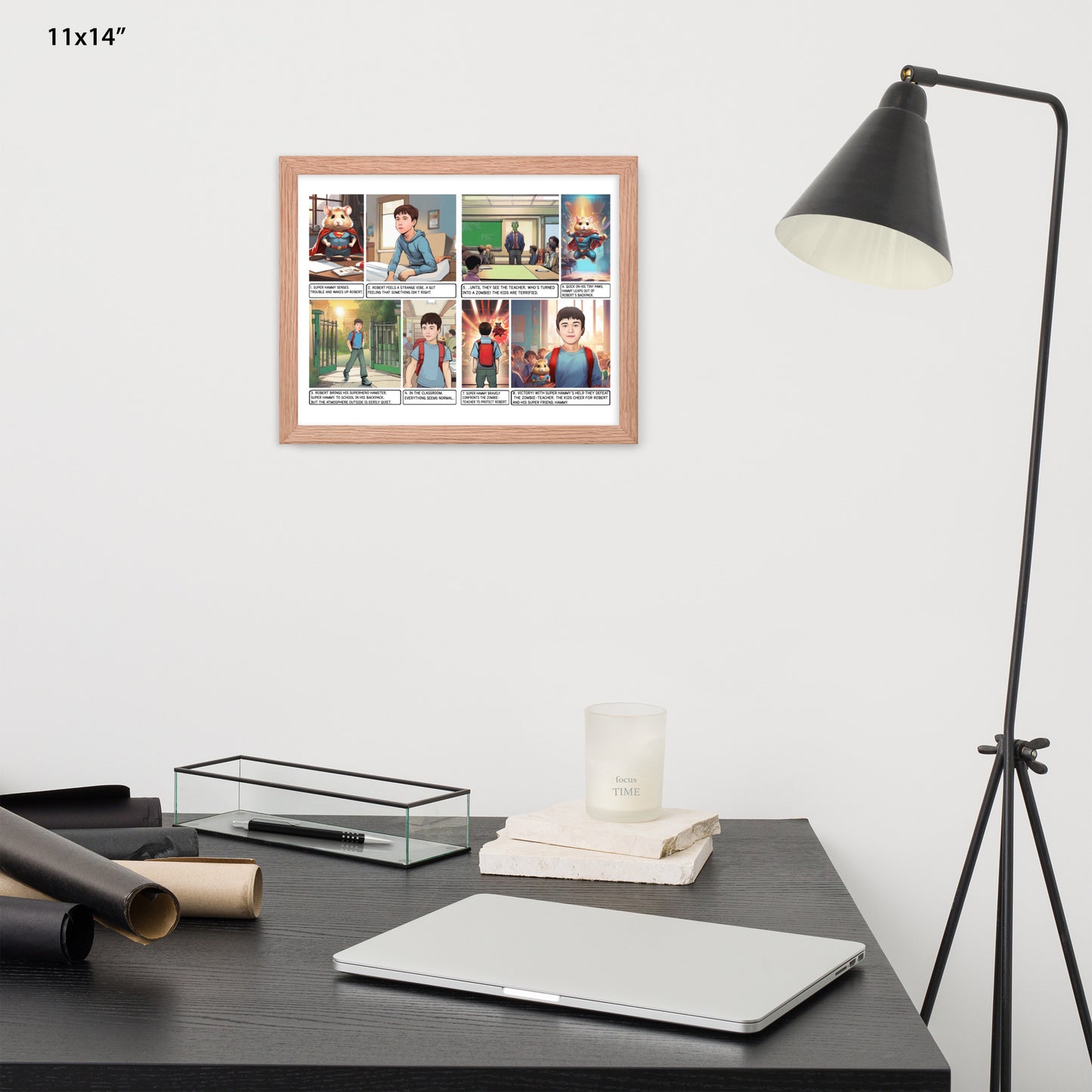 Custom Comic Story - Enhanced Matte Paper Framed Poster
