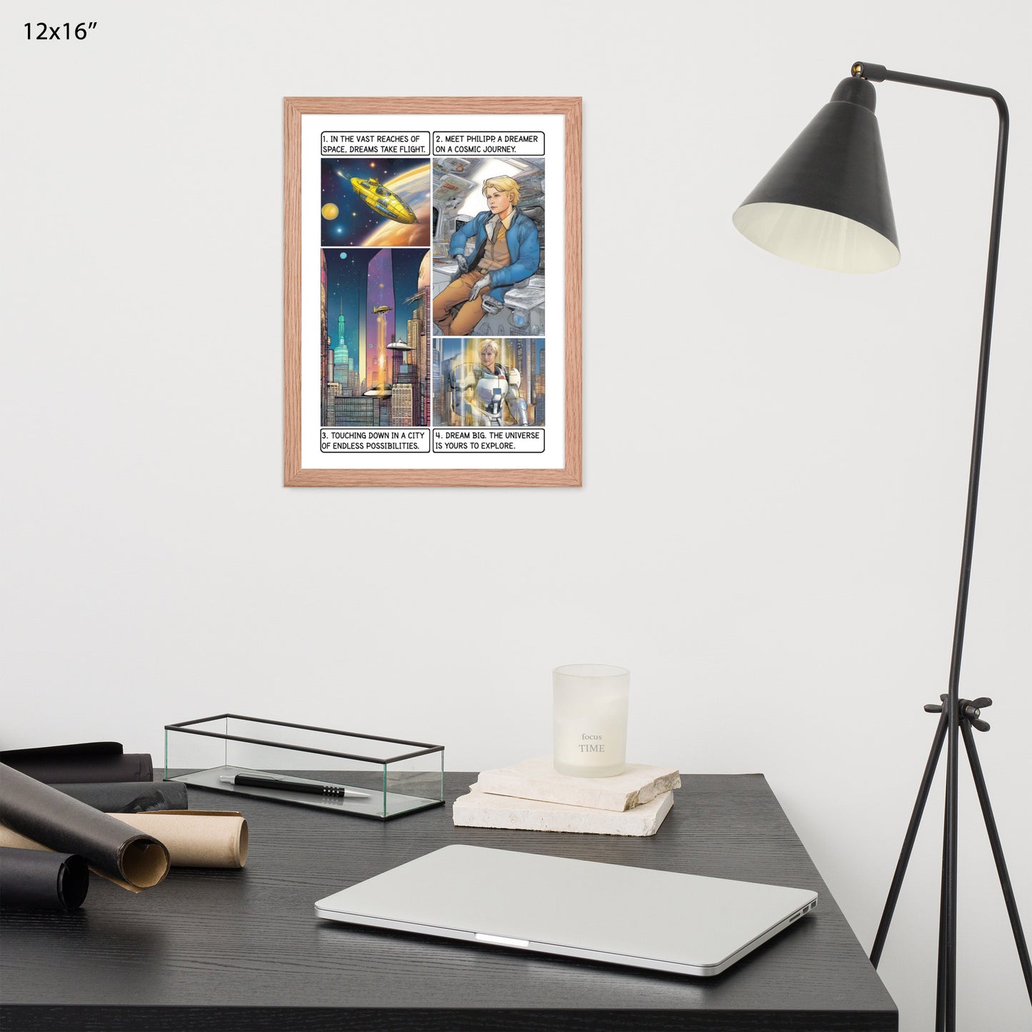 The space explorer  - Enhanced Matte Paper Framed Poster
