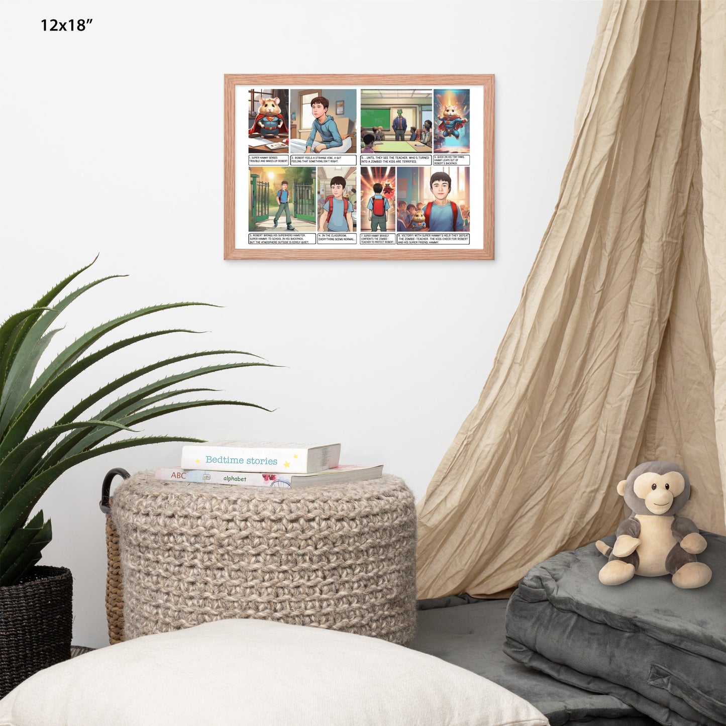 Custom Comic Story - Enhanced Matte Paper Framed Poster