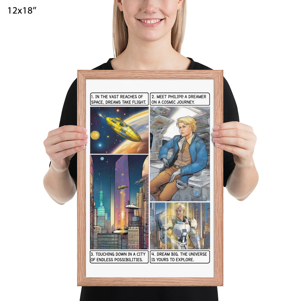 The space explorer  - Enhanced Matte Paper Framed Poster