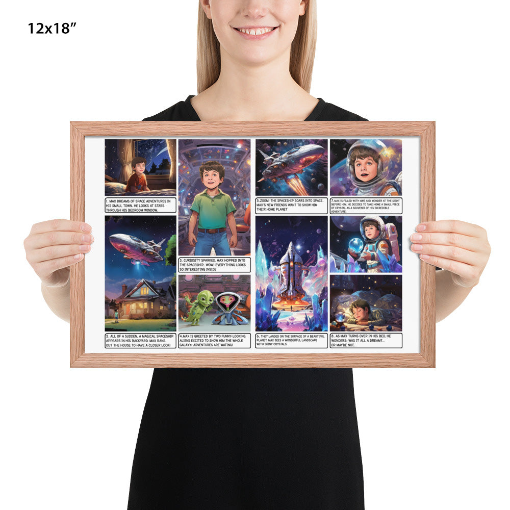 The Galactic Adventure - Enhanced Matte Paper Framed Poster