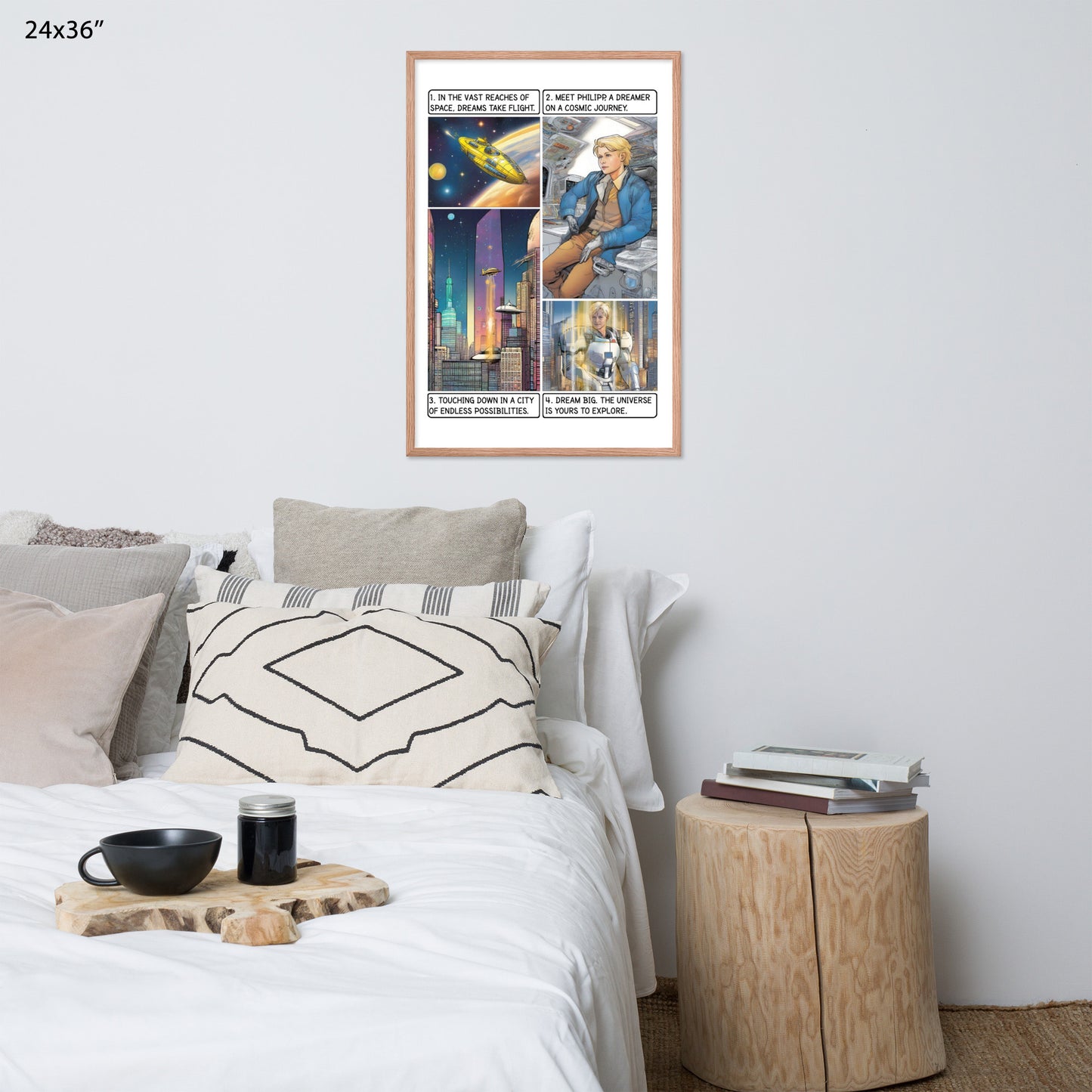 The space explorer  - Enhanced Matte Paper Framed Poster