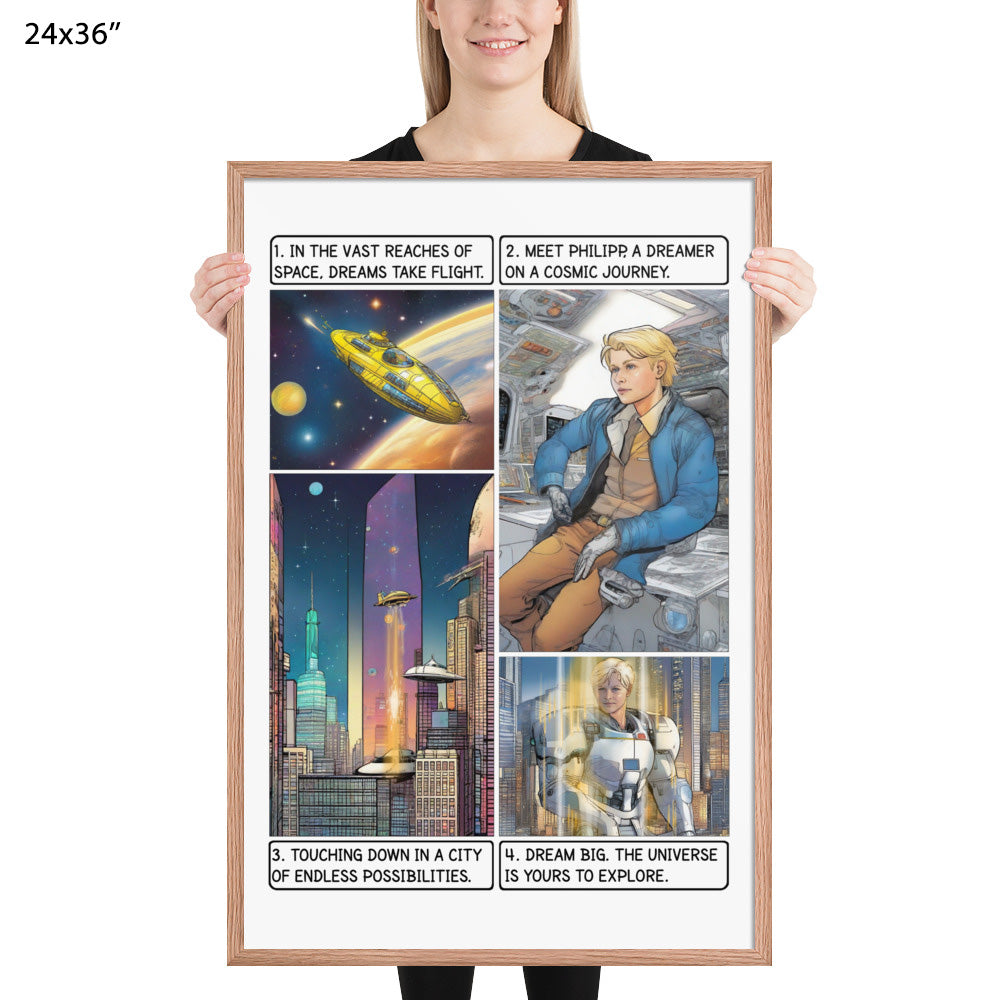 The space explorer  - Enhanced Matte Paper Framed Poster