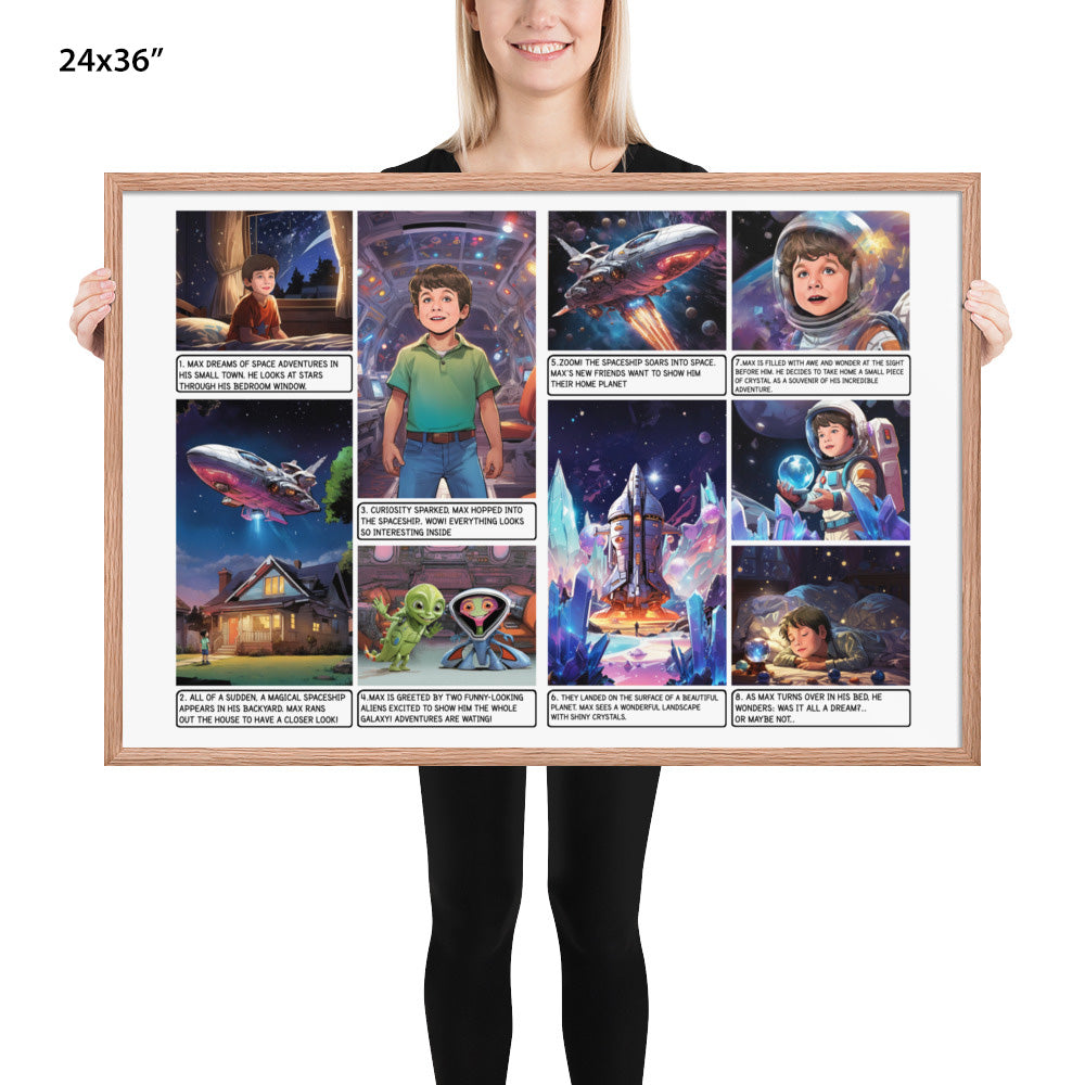 The Galactic Adventure - Enhanced Matte Paper Framed Poster