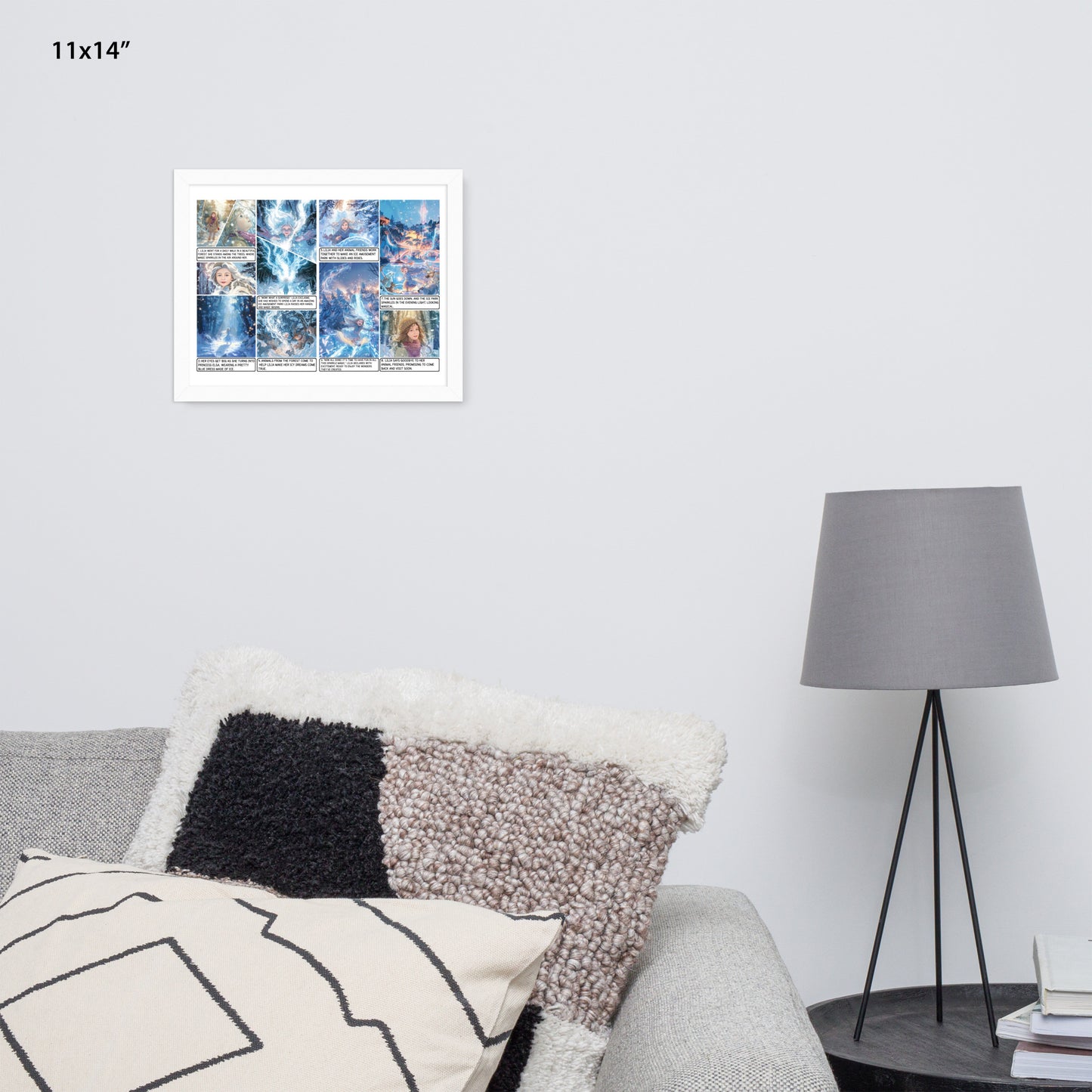 Elsa Frozen - Enhanced Matte Paper Framed Poster