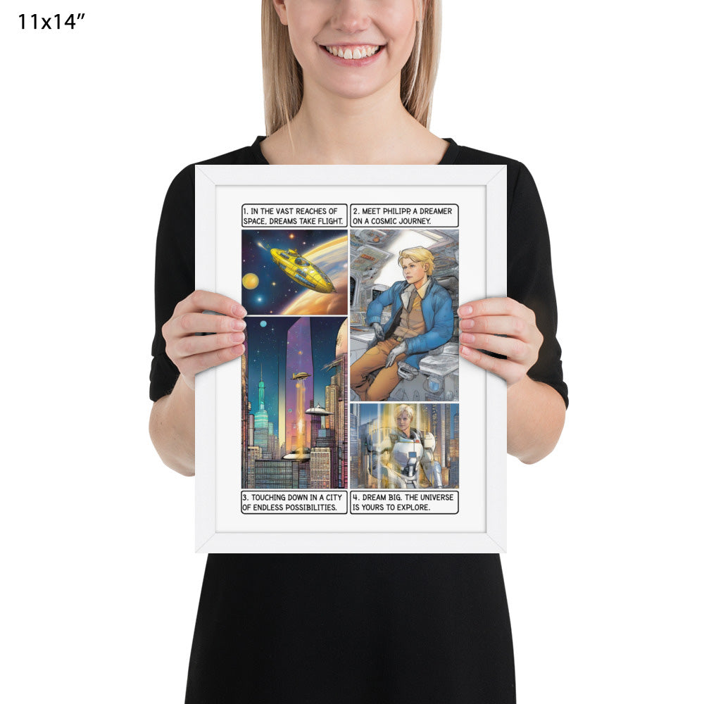 The space explorer  - Enhanced Matte Paper Framed Poster