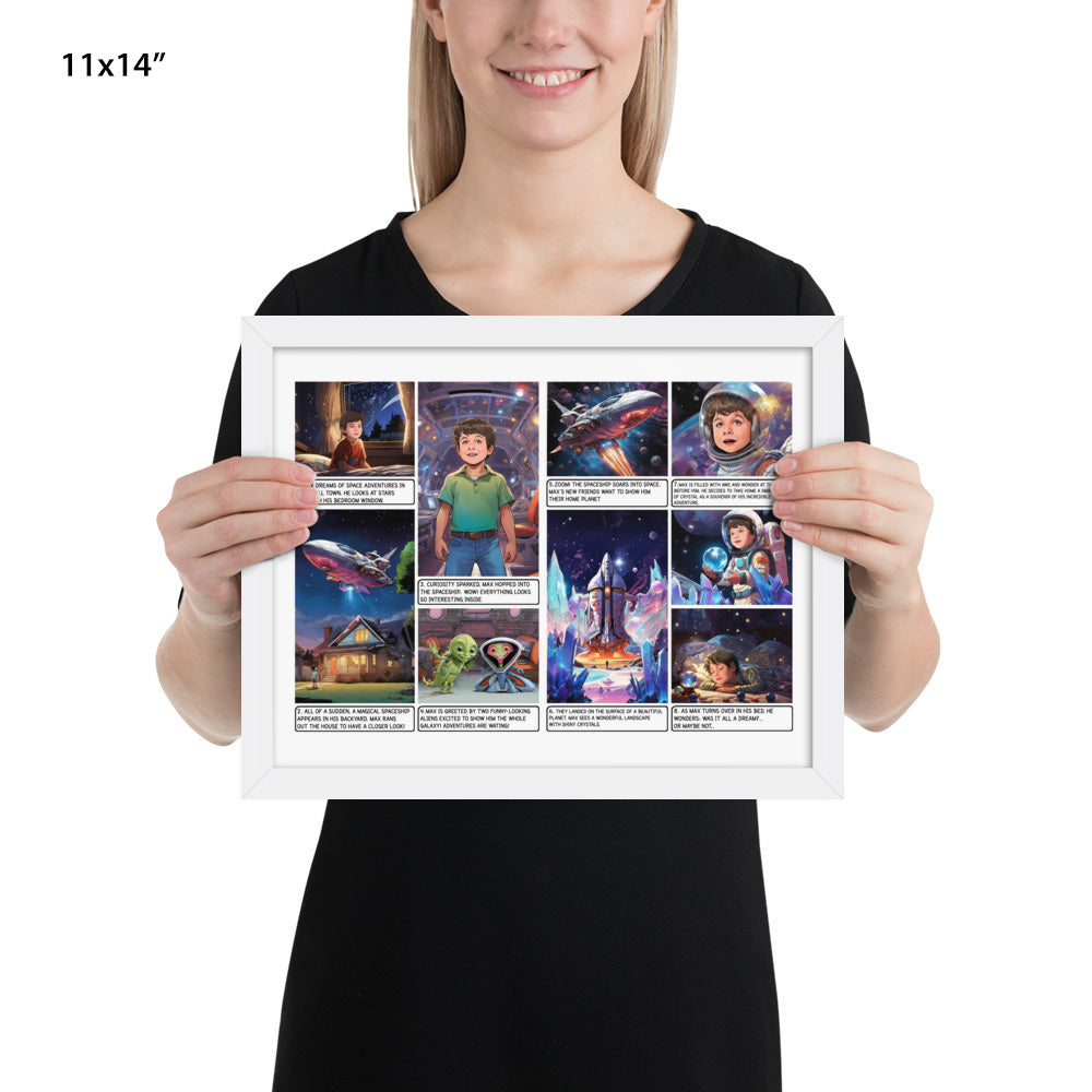The Galactic Adventure - Enhanced Matte Paper Framed Poster