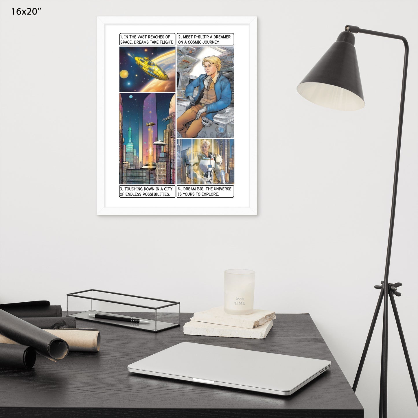 The space explorer  - Enhanced Matte Paper Framed Poster