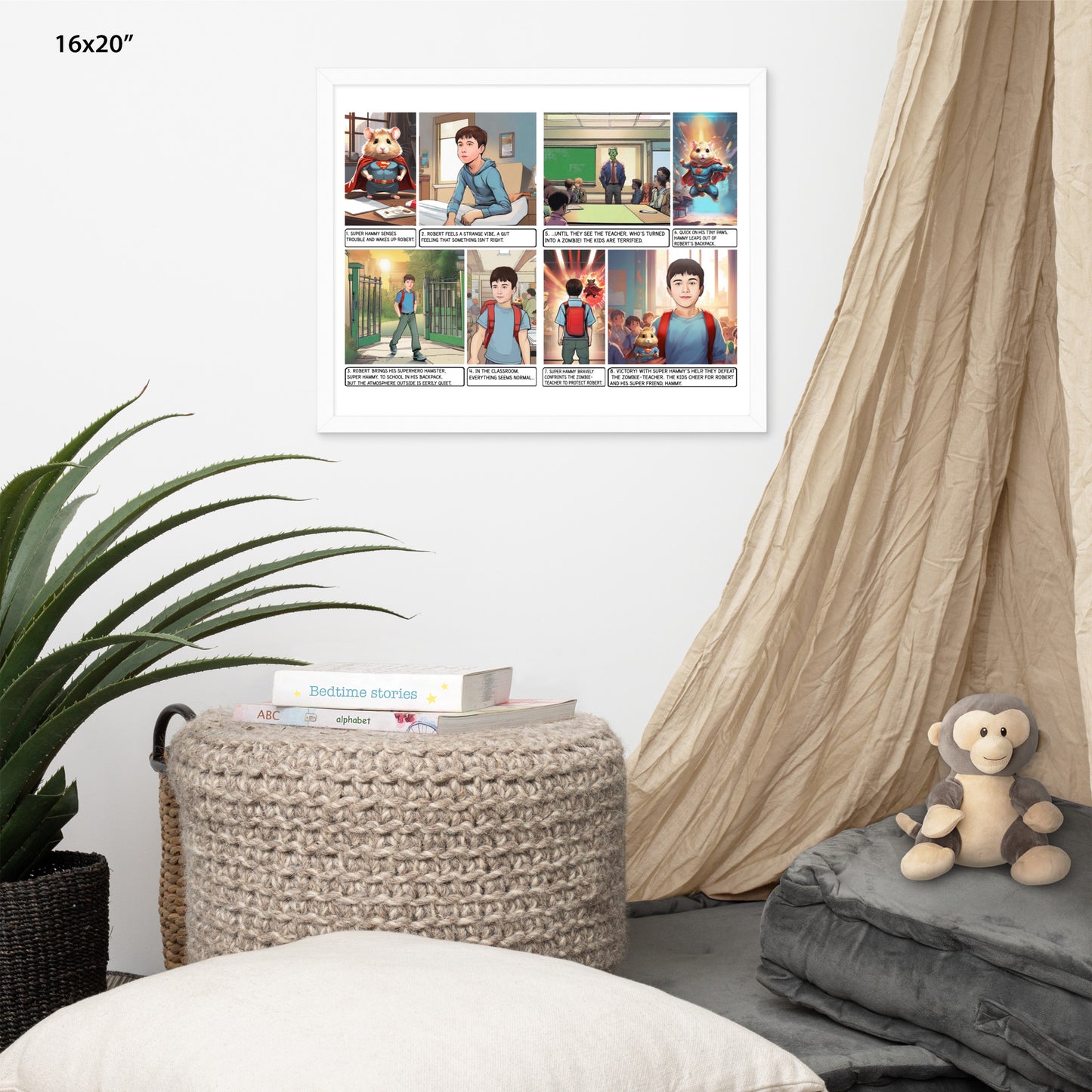Custom Comic Story - Enhanced Matte Paper Framed Poster