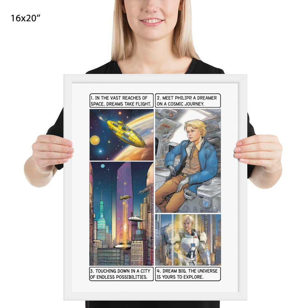 The space explorer  - Enhanced Matte Paper Framed Poster