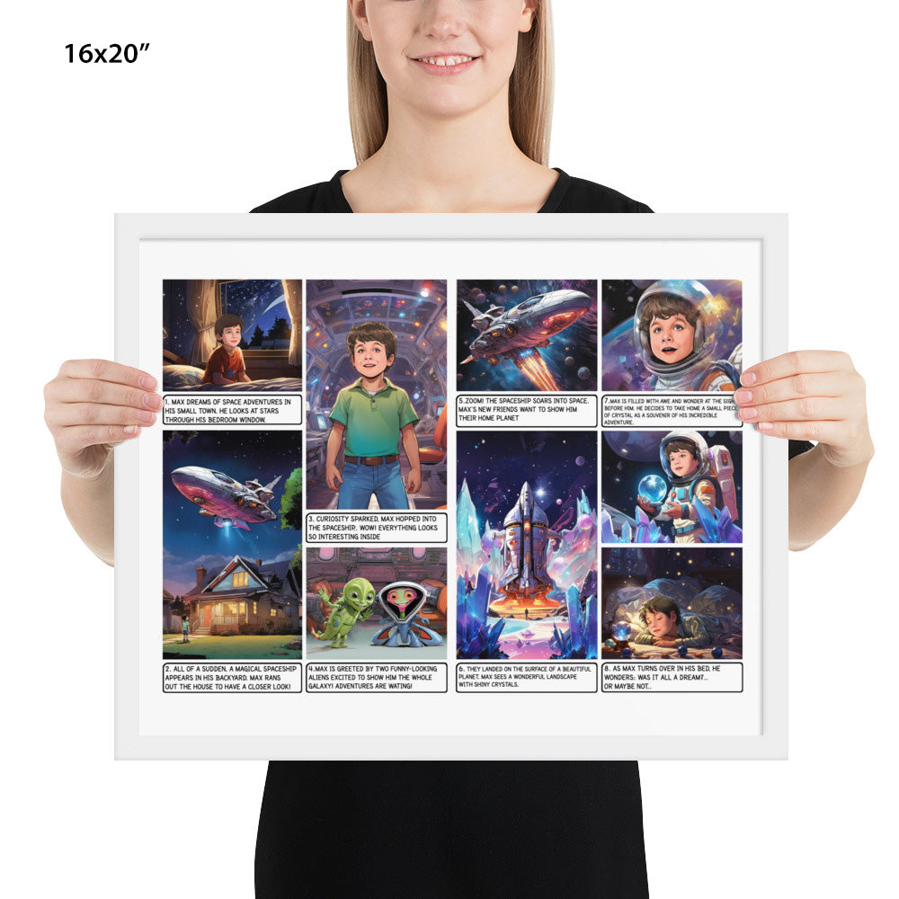 The Galactic Adventure - Enhanced Matte Paper Framed Poster