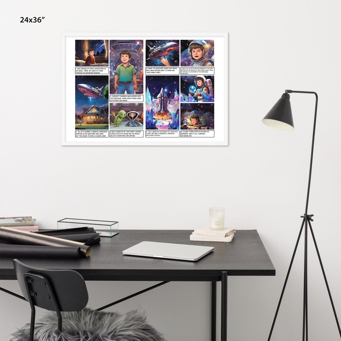 The Galactic Adventure - Enhanced Matte Paper Framed Poster