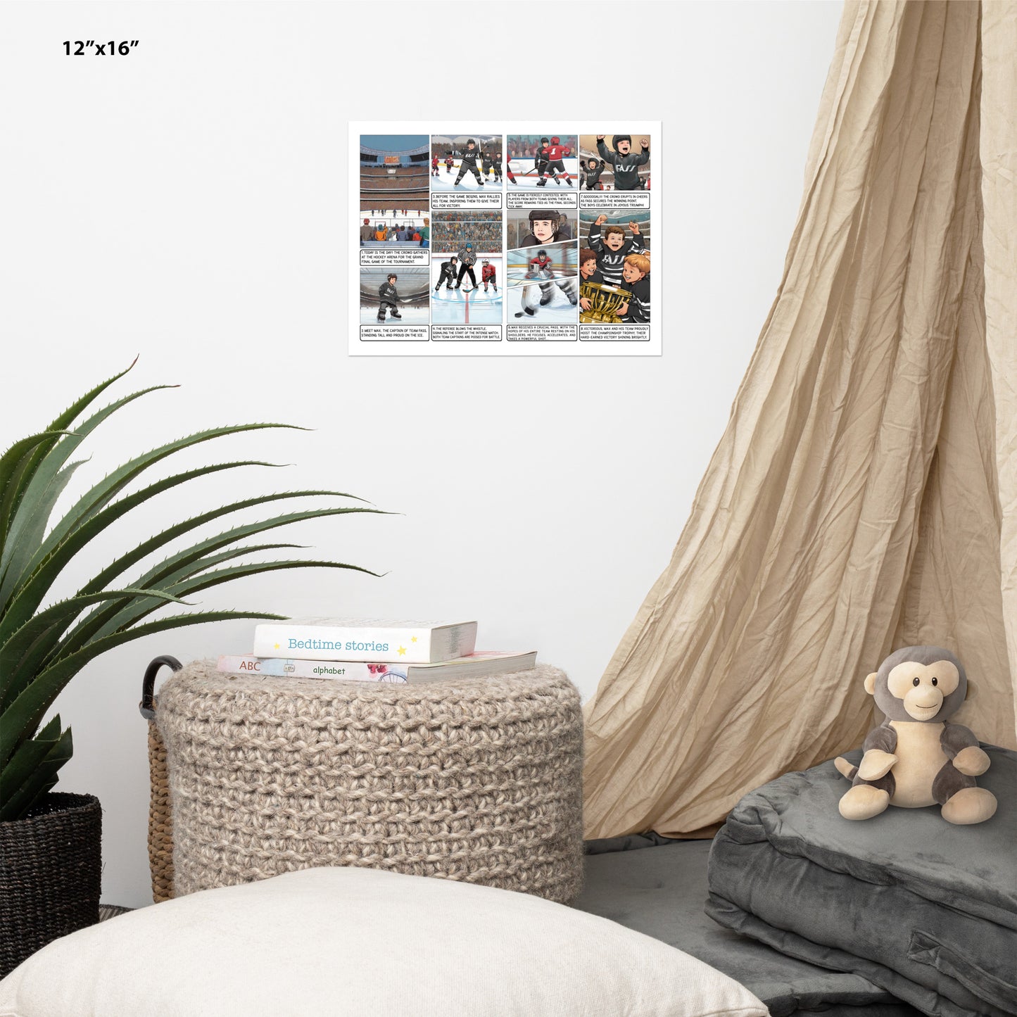The Little Hockey Hero - Enhanced Matte Paper Poster
