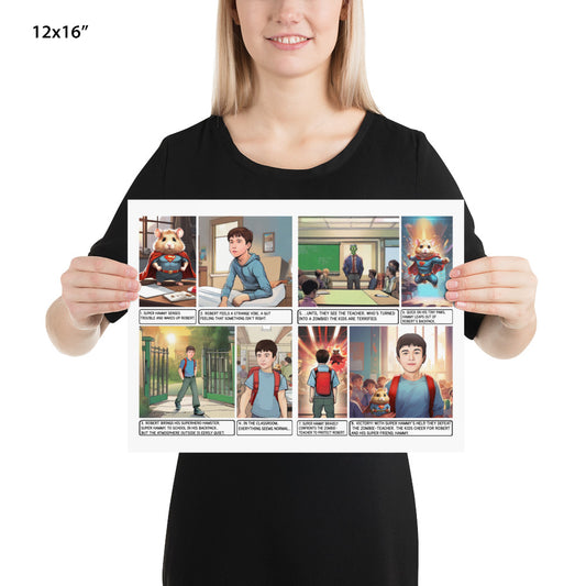 Custom Comic Story - Enhanced Matte Paper Poster