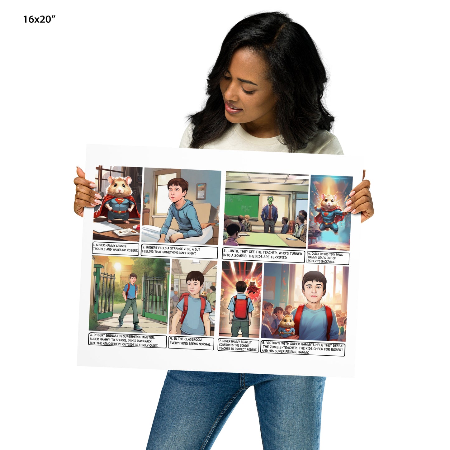 Custom Comic Story - Enhanced Matte Paper Poster