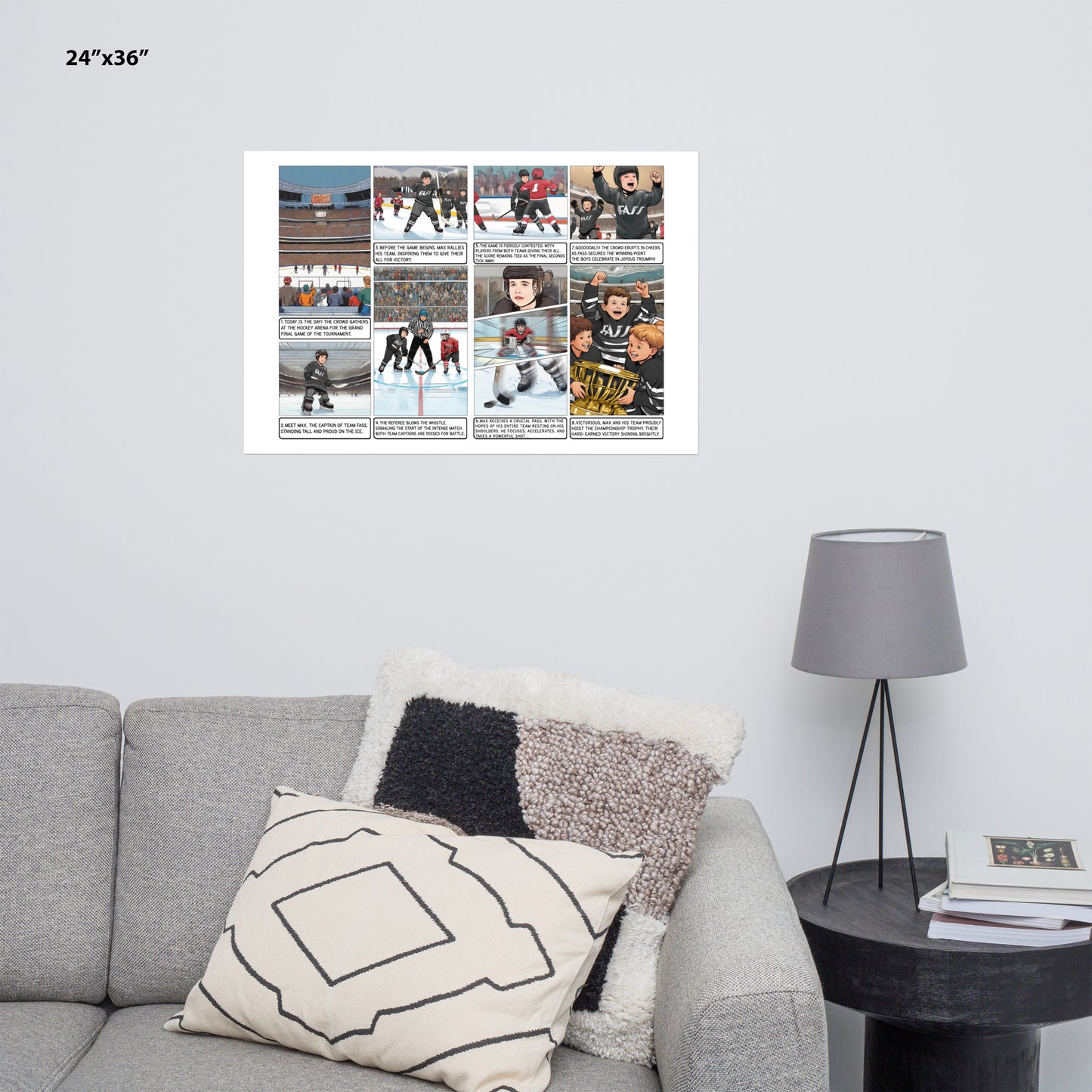 The Little Hockey Hero - Enhanced Matte Paper Poster