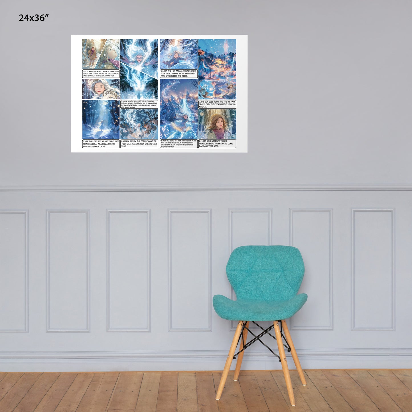 Elsa Frozen - Enhanced Matte Paper Poster