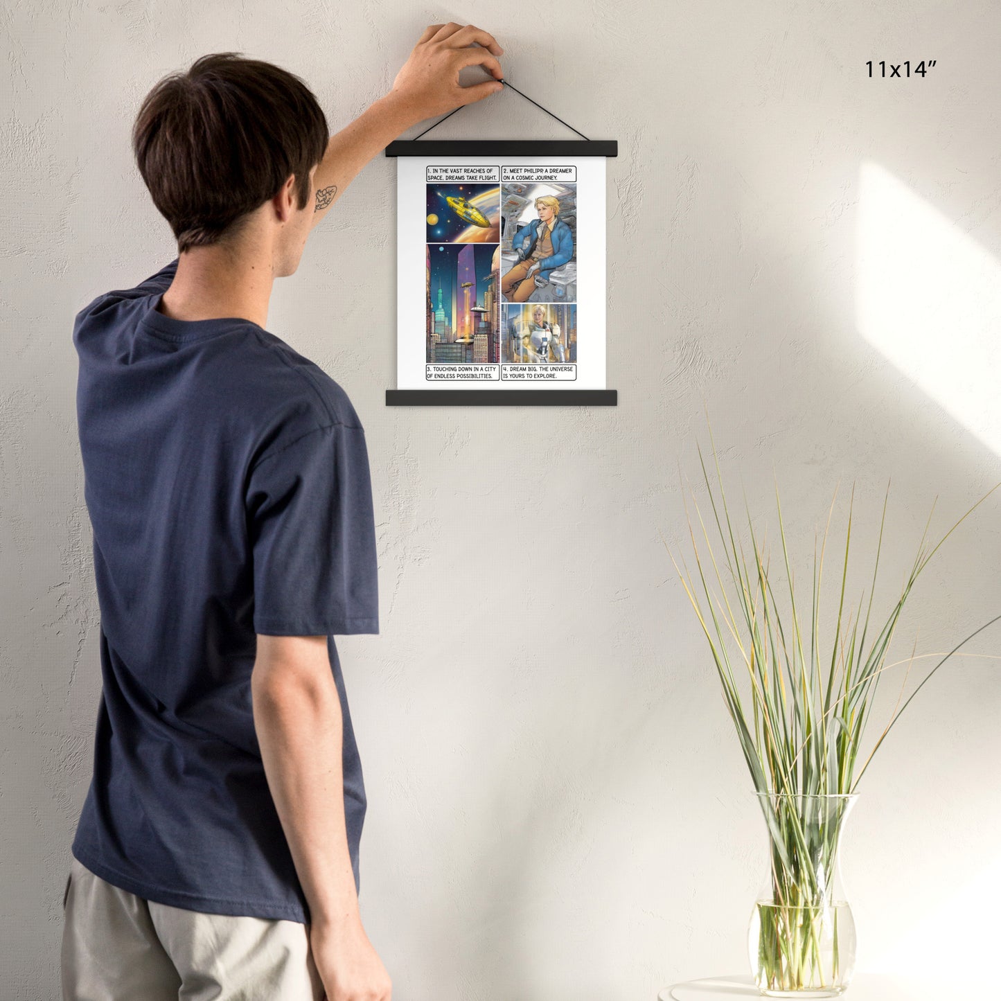 The space explorer - Enhanced Matte Paper Poster With Hanger