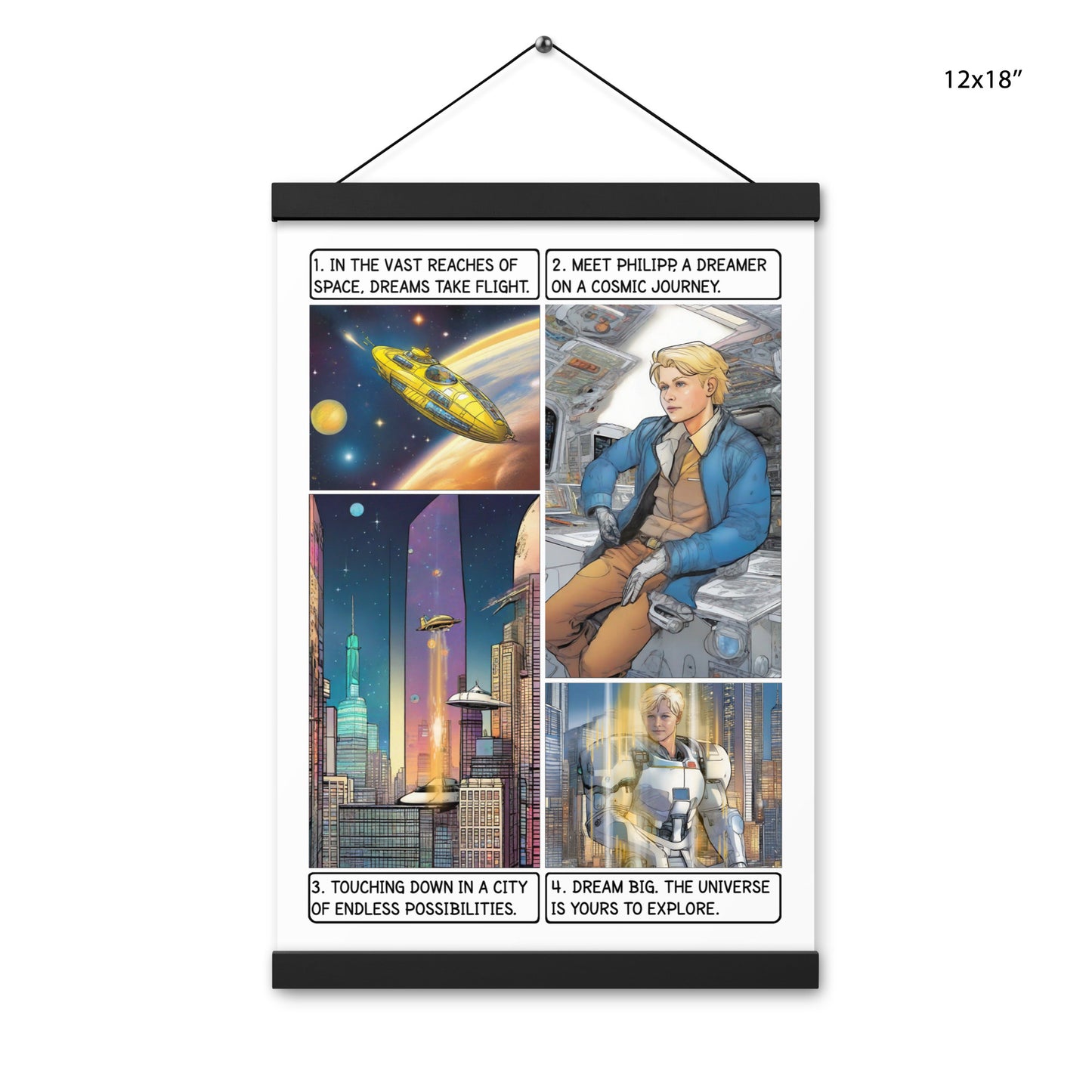 The space explorer - Enhanced Matte Paper Poster With Hanger