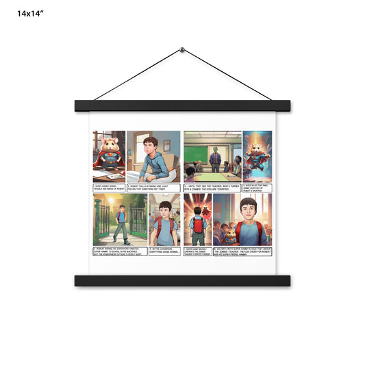 Custom Comic Story - Enhanced Matte Paper Poster With Hanger