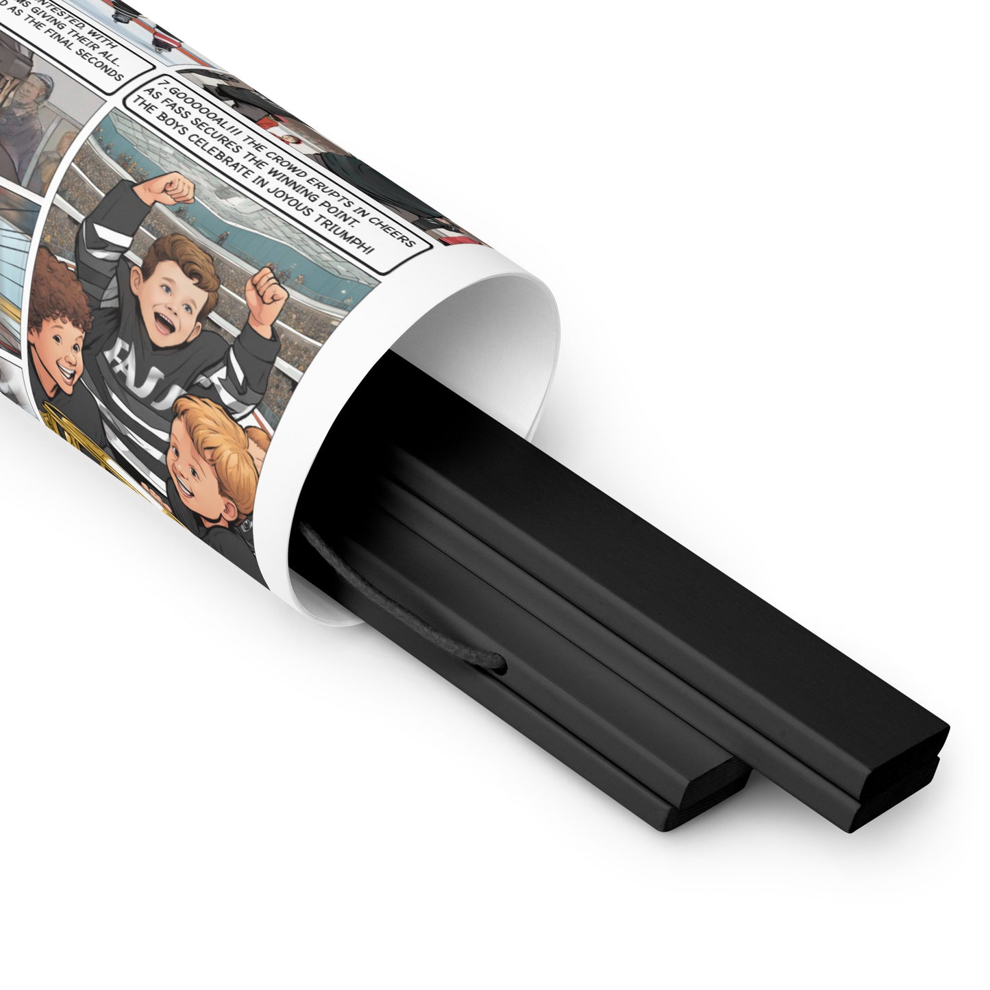 The Little Hockey Hero - Enhanced Matte Paper Poster With Hanger