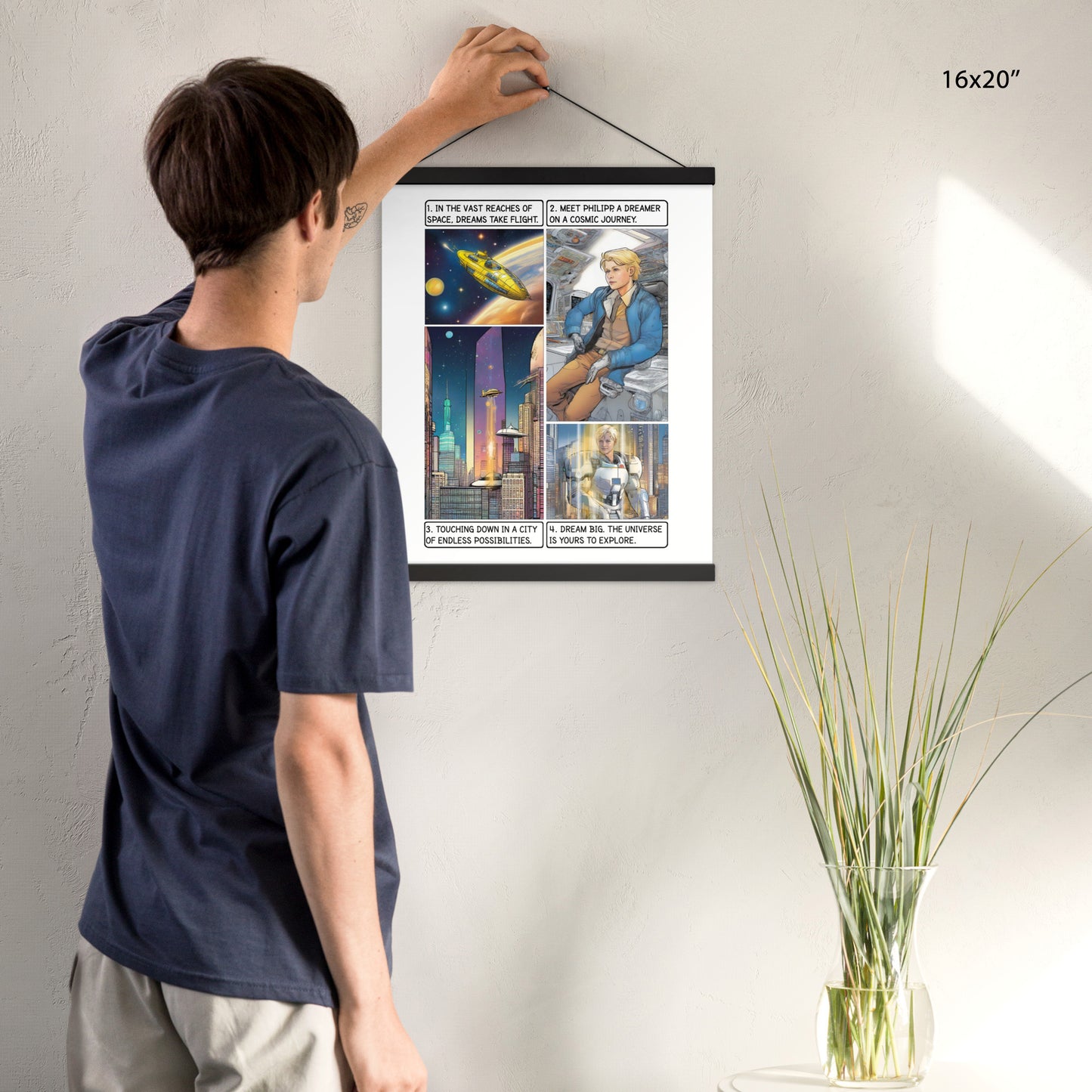 The space explorer - Enhanced Matte Paper Poster With Hanger