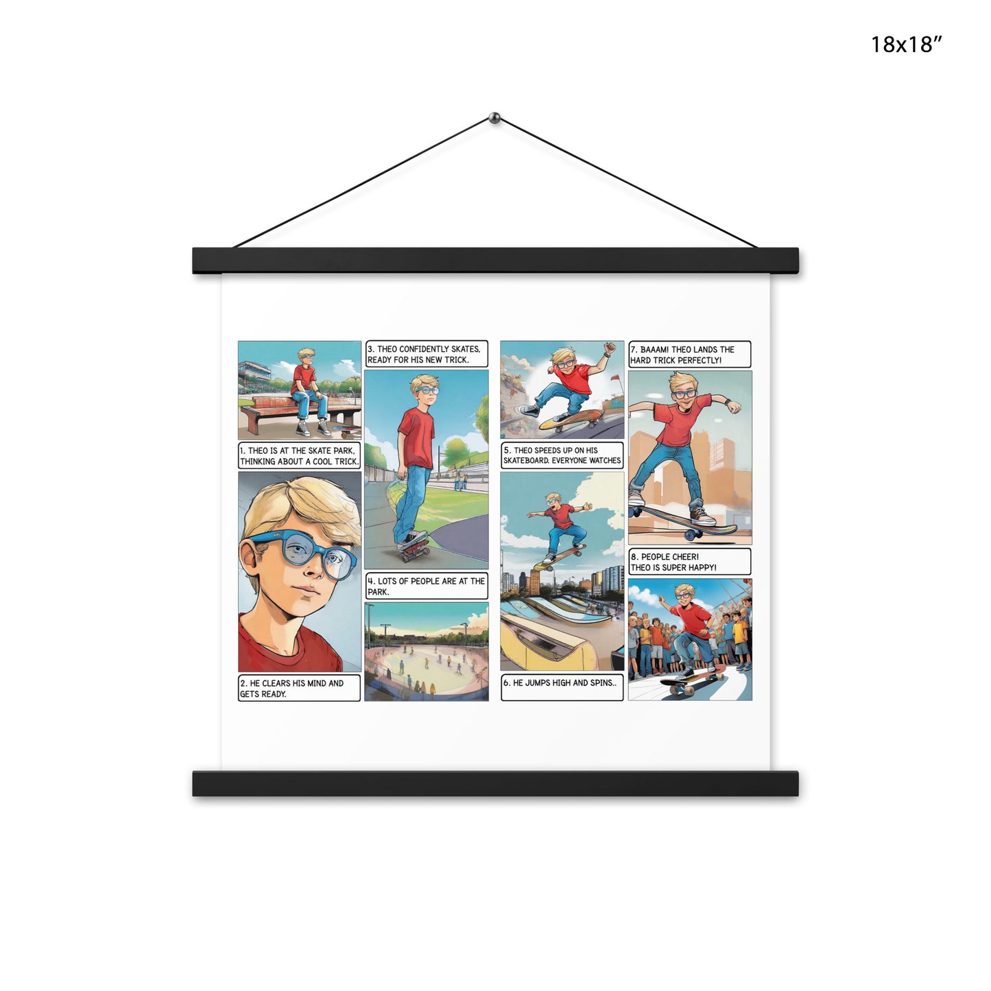 The Skatepark - Enhanced Matte Paper Poster With Hanger