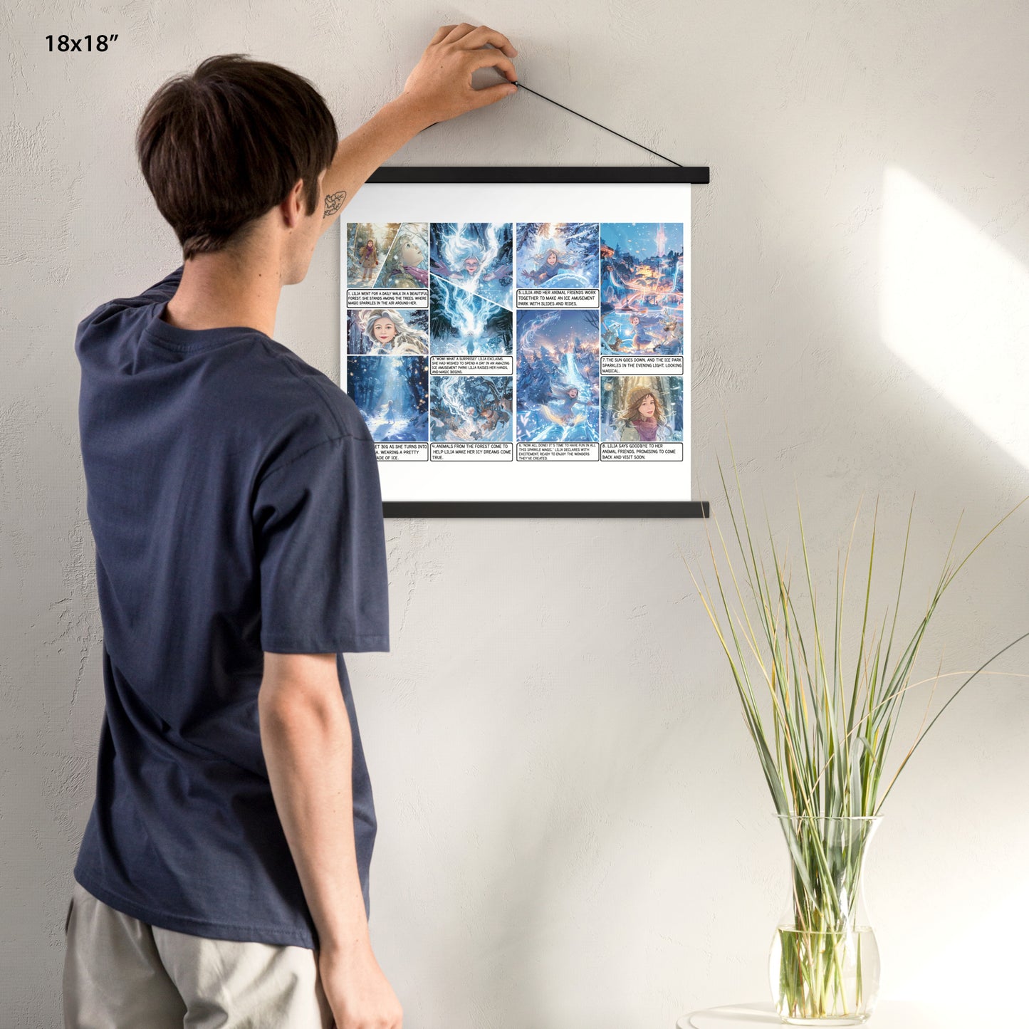 Elsa Frozen - Enhanced Matte Paper Poster With Hanger
