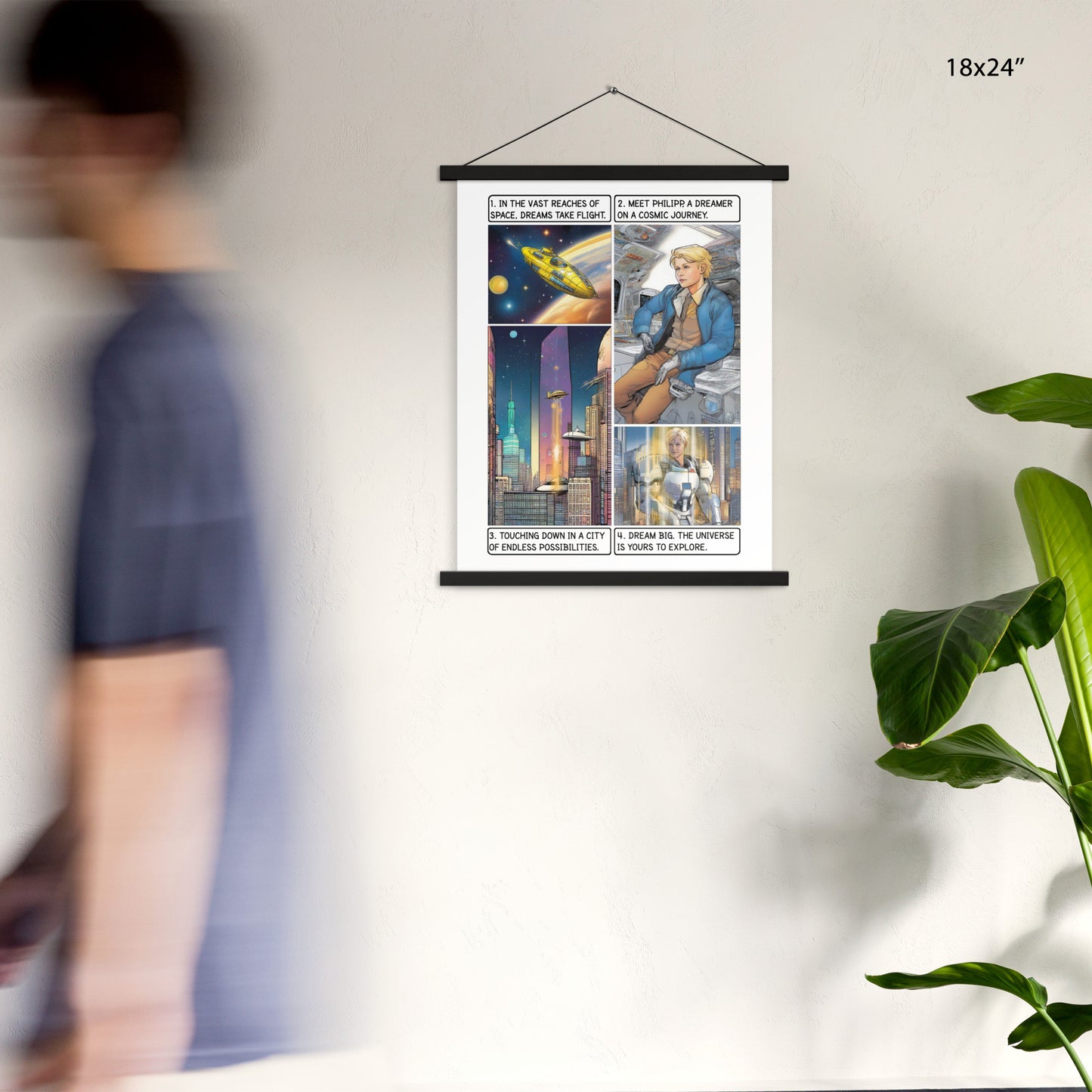 The space explorer - Enhanced Matte Paper Poster With Hanger