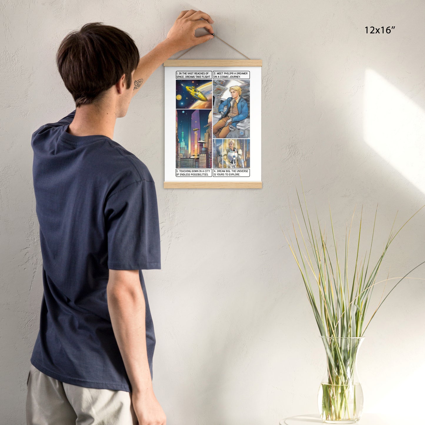 The space explorer - Enhanced Matte Paper Poster With Hanger