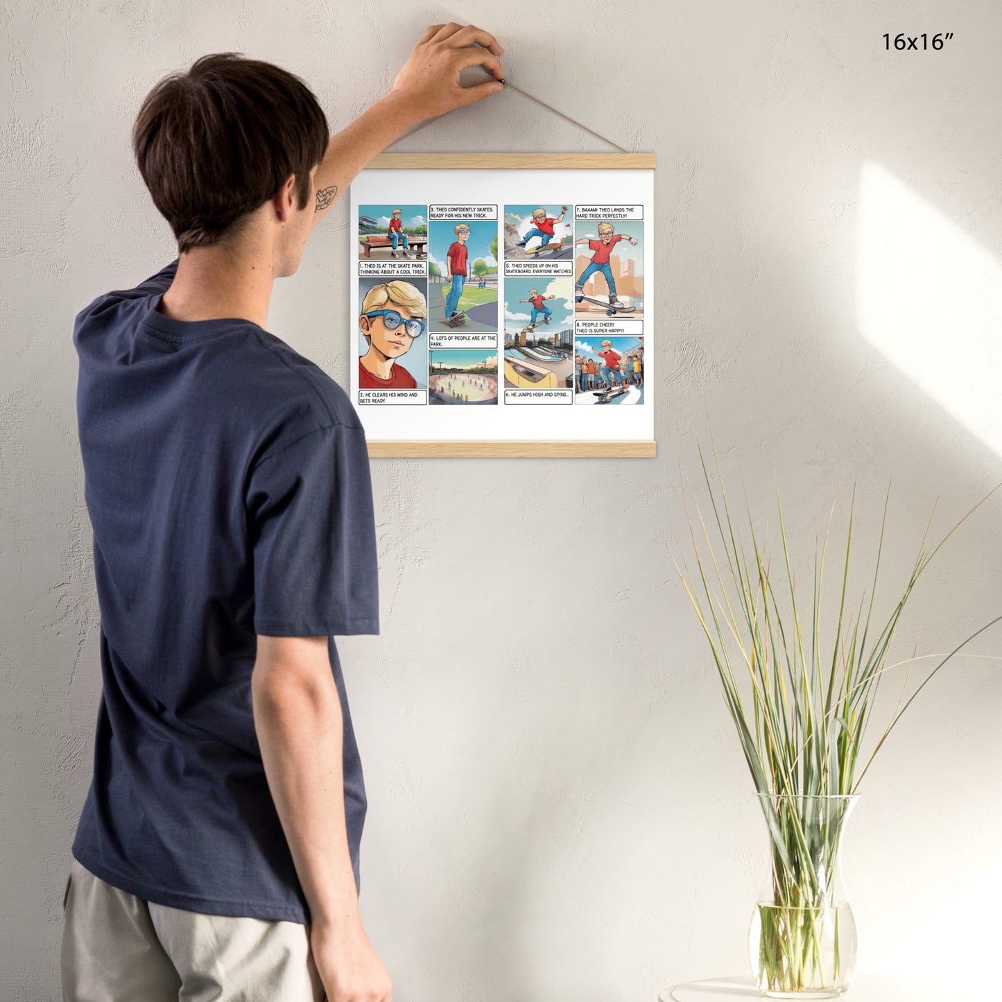 The Skatepark - Enhanced Matte Paper Poster With Hanger