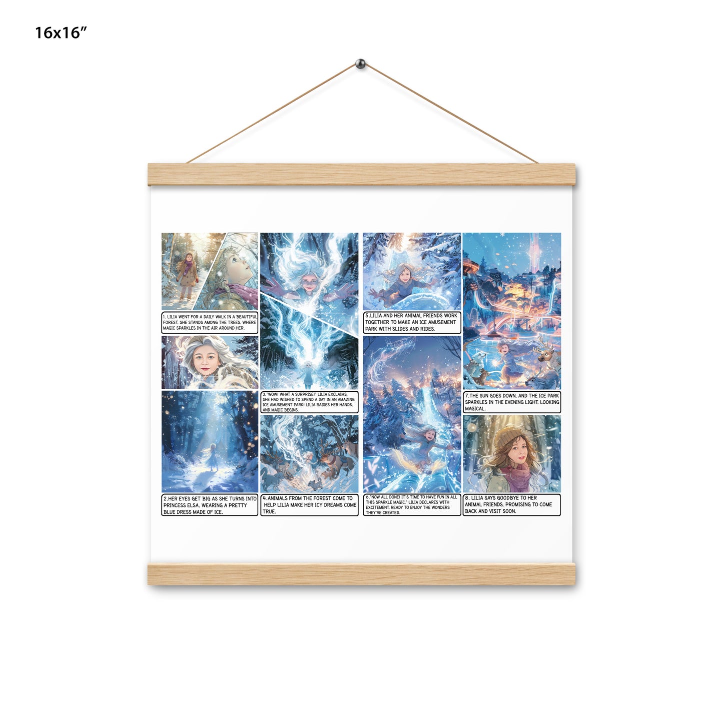 Elsa Frozen - Enhanced Matte Paper Poster With Hanger