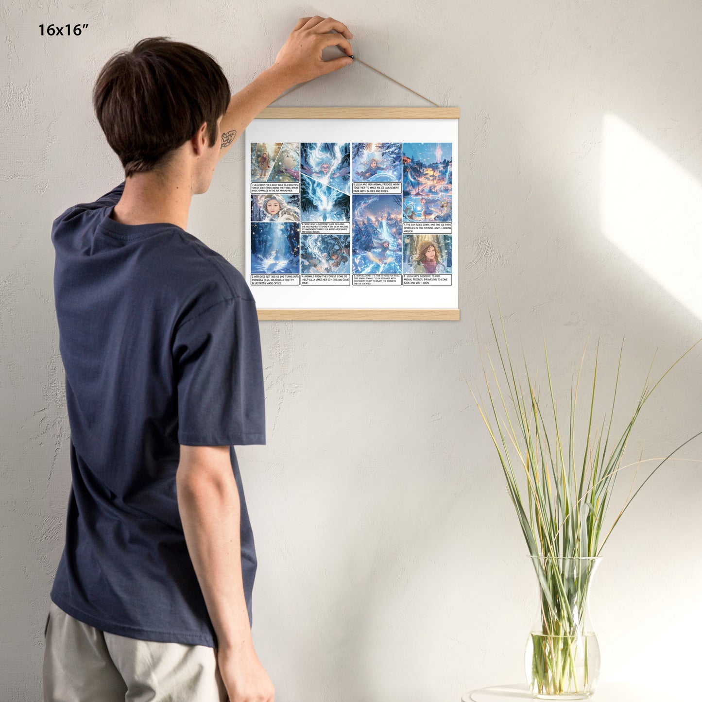 Elsa Frozen - Enhanced Matte Paper Poster With Hanger