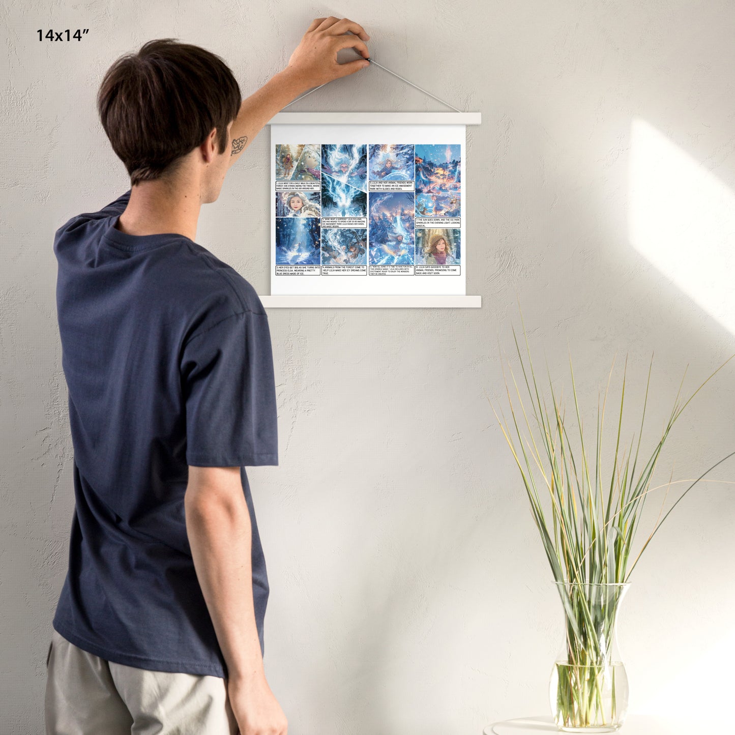 Elsa Frozen - Enhanced Matte Paper Poster With Hanger