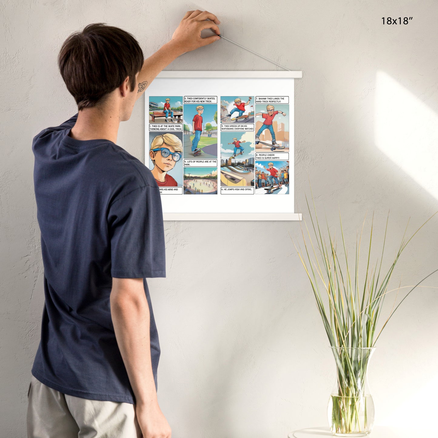 The Skatepark - Enhanced Matte Paper Poster With Hanger