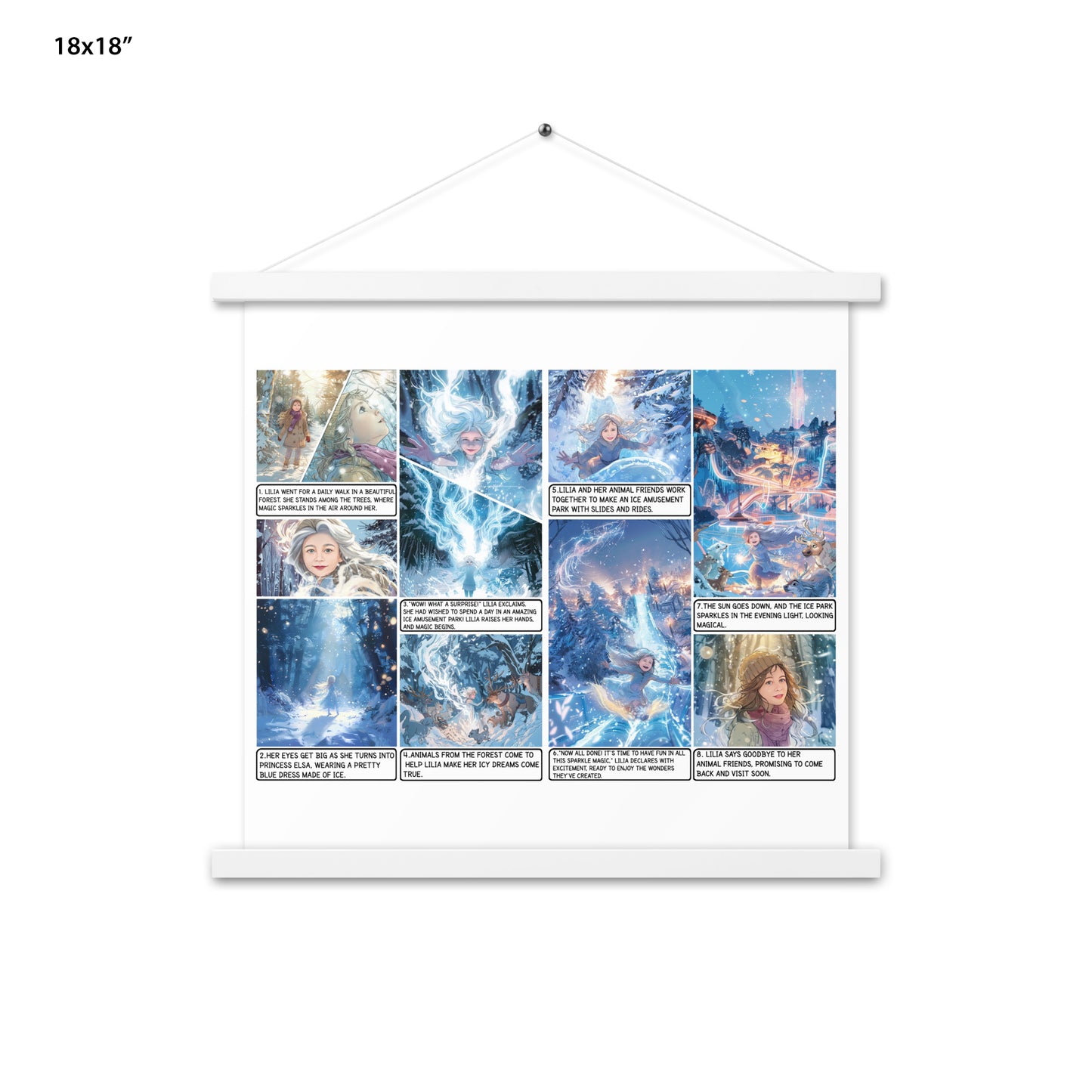 Elsa Frozen - Enhanced Matte Paper Poster With Hanger
