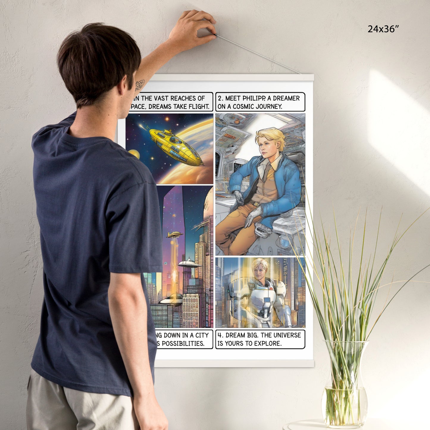 The space explorer - Enhanced Matte Paper Poster With Hanger