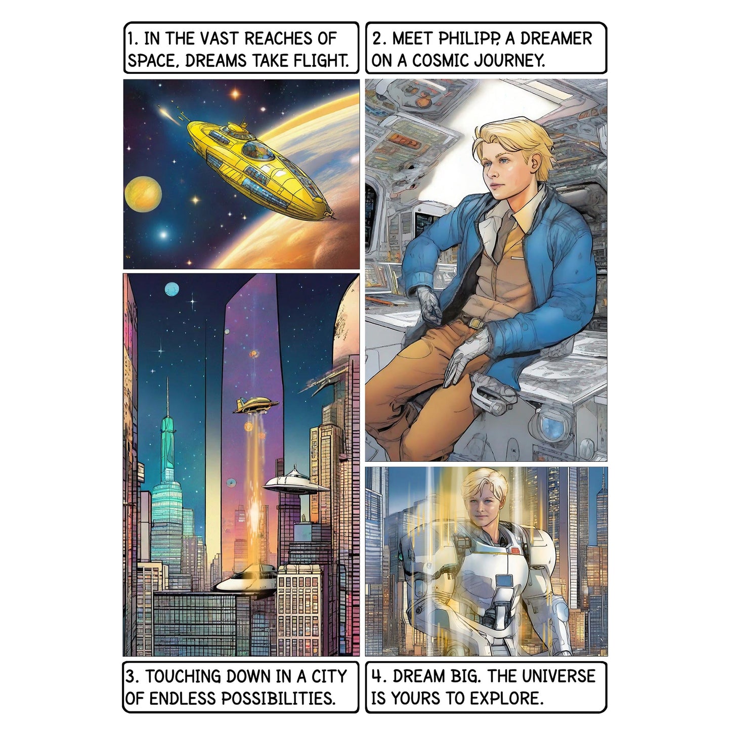 The space explorer  - Enhanced Matte Paper Framed Poster